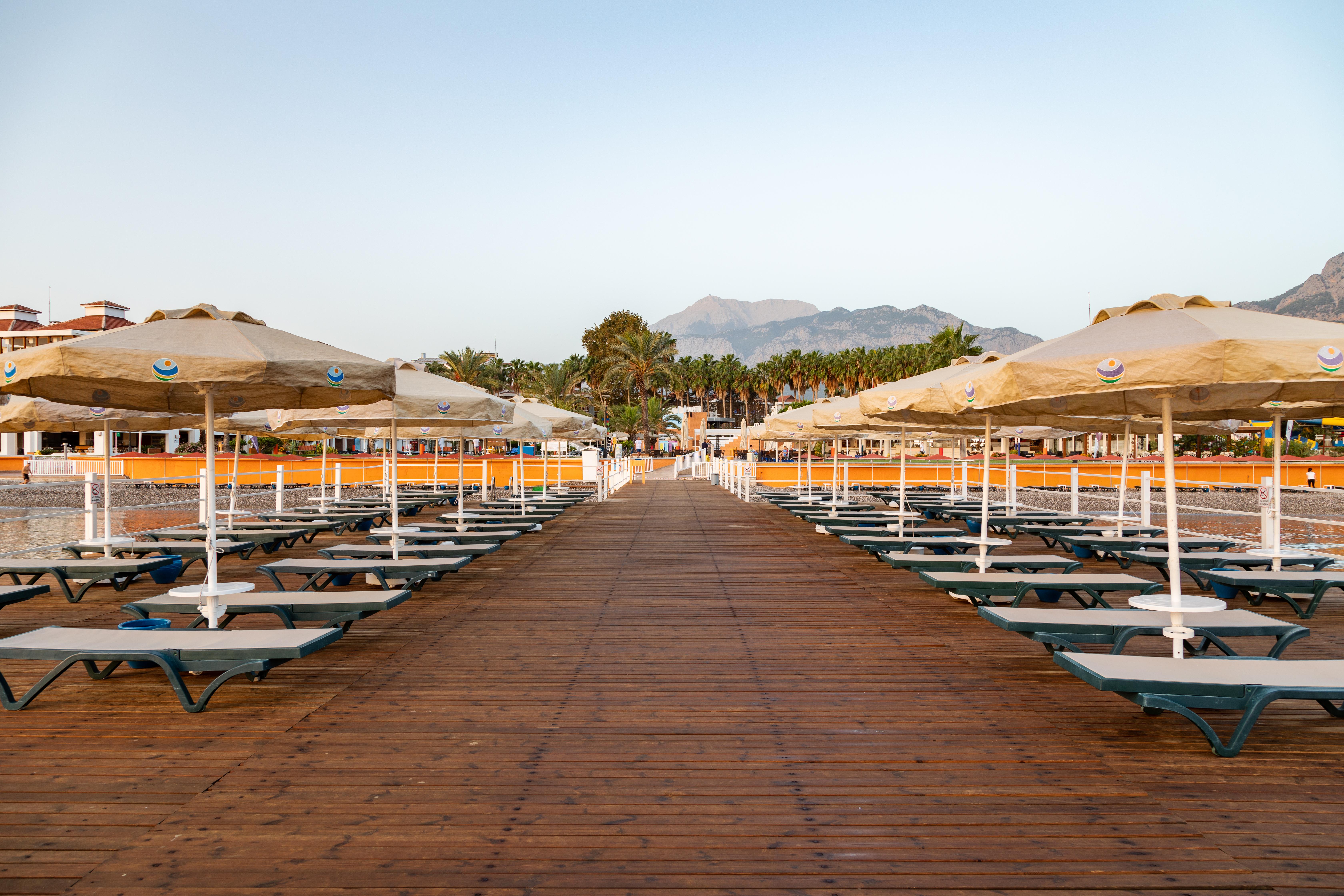 Hotel Aqi Hydros Club à Kemer Extérieur photo The beach at the resort